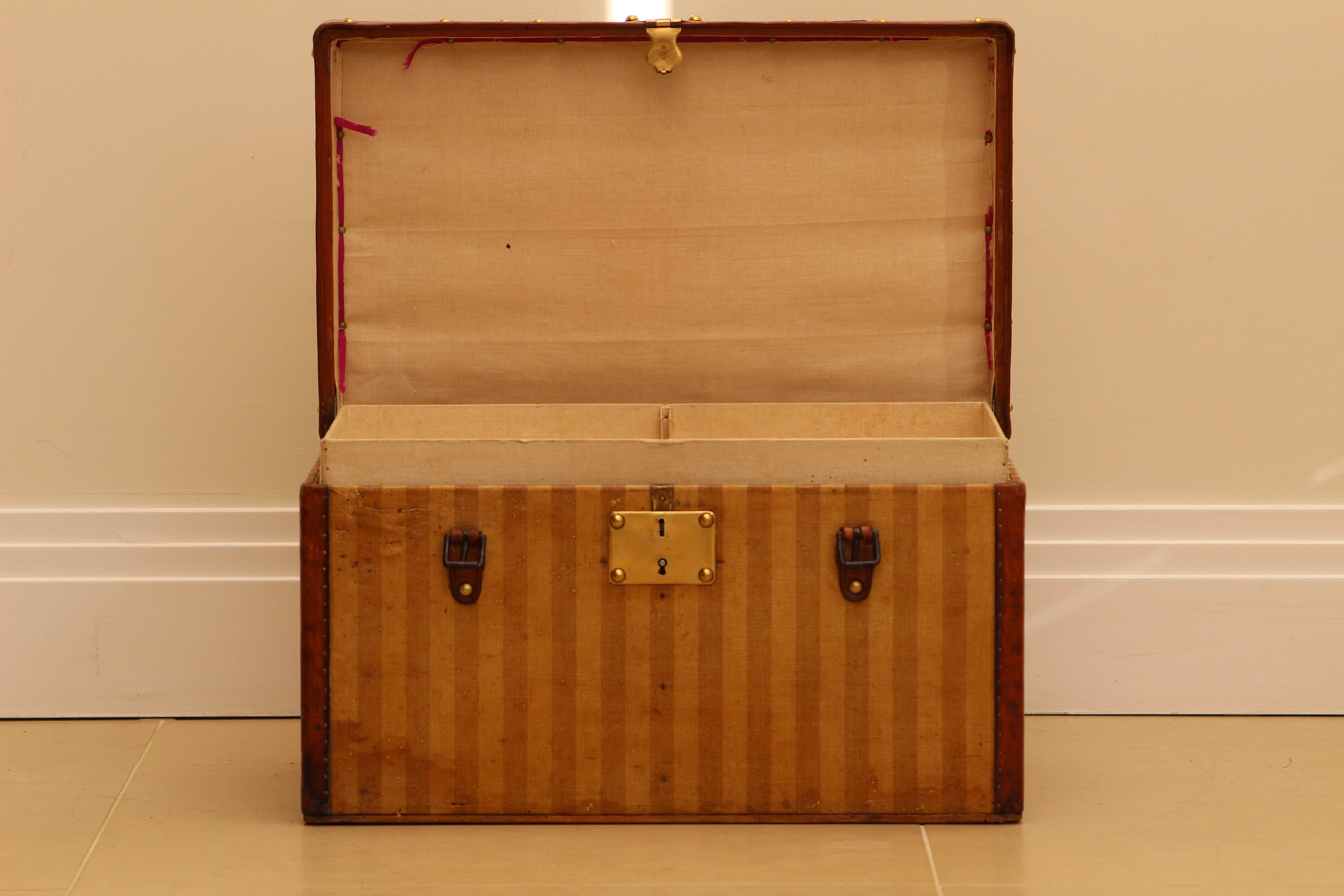 1870s Louis Vuitton Rayee Hatbox Trunk For Sale 3
