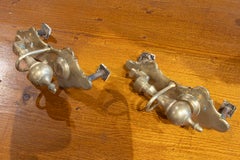 1870s Pair of Solid Bronze Door Knockers