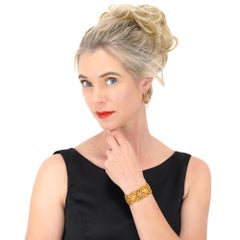 1870s Renaissance Revival Gold Bracelet by Lefebvre Fils Aine French