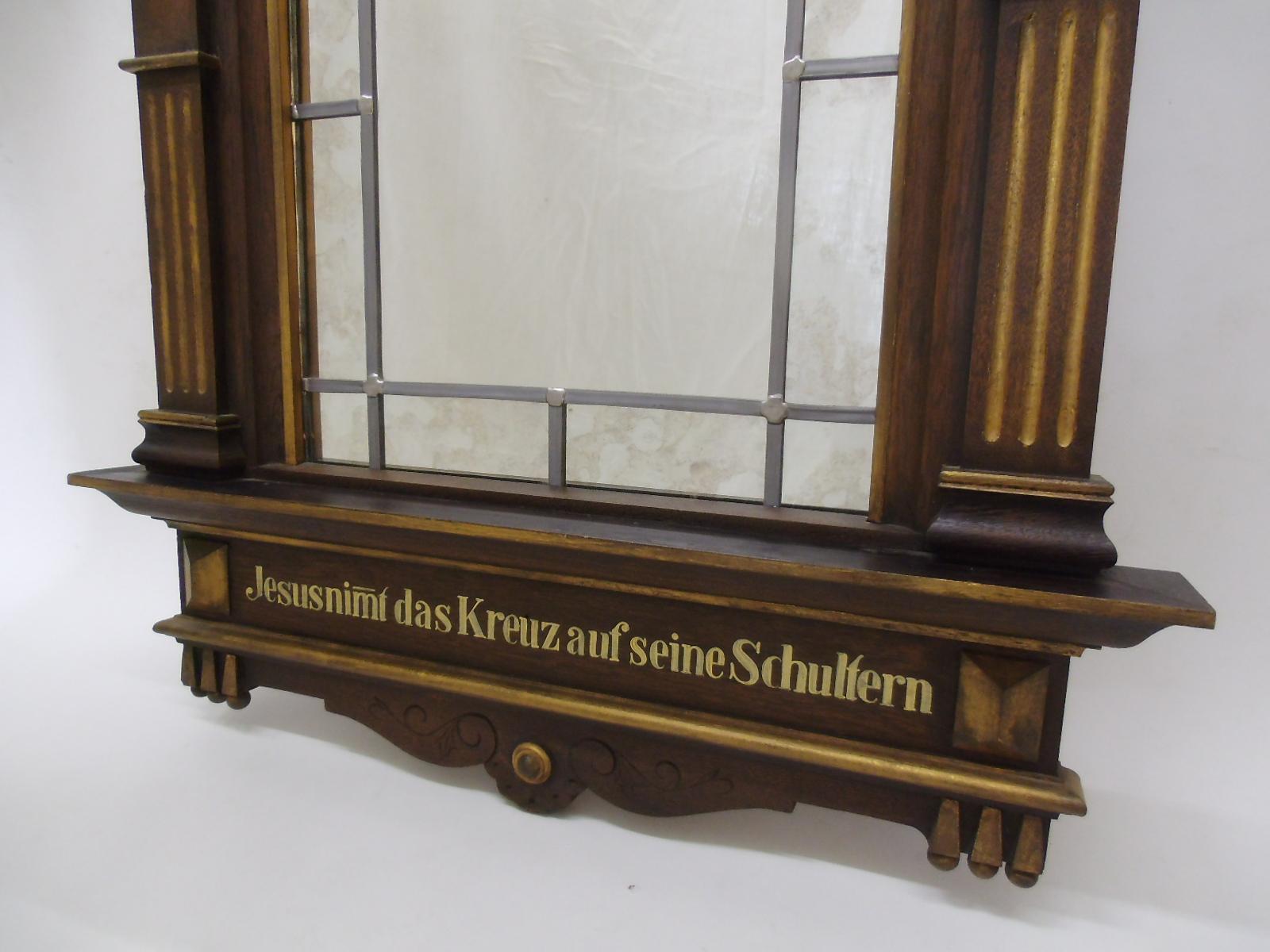 1870s Sacral Way of the Cross Window from Germany In Good Condition For Sale In Senden, NRW