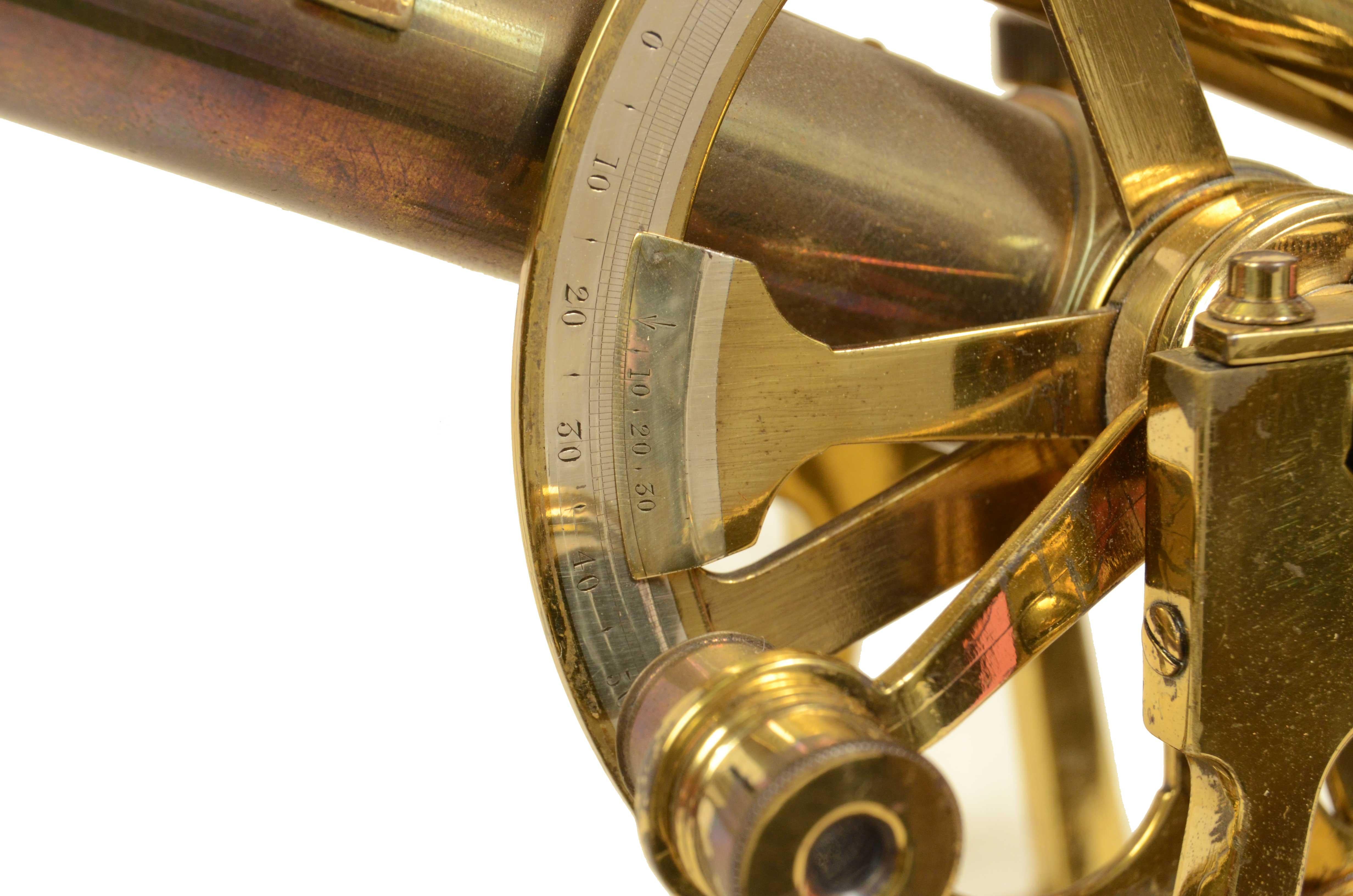 1870s Small Brass Theodolite Kelvin & James White Antique Surveyor's Instrument 5