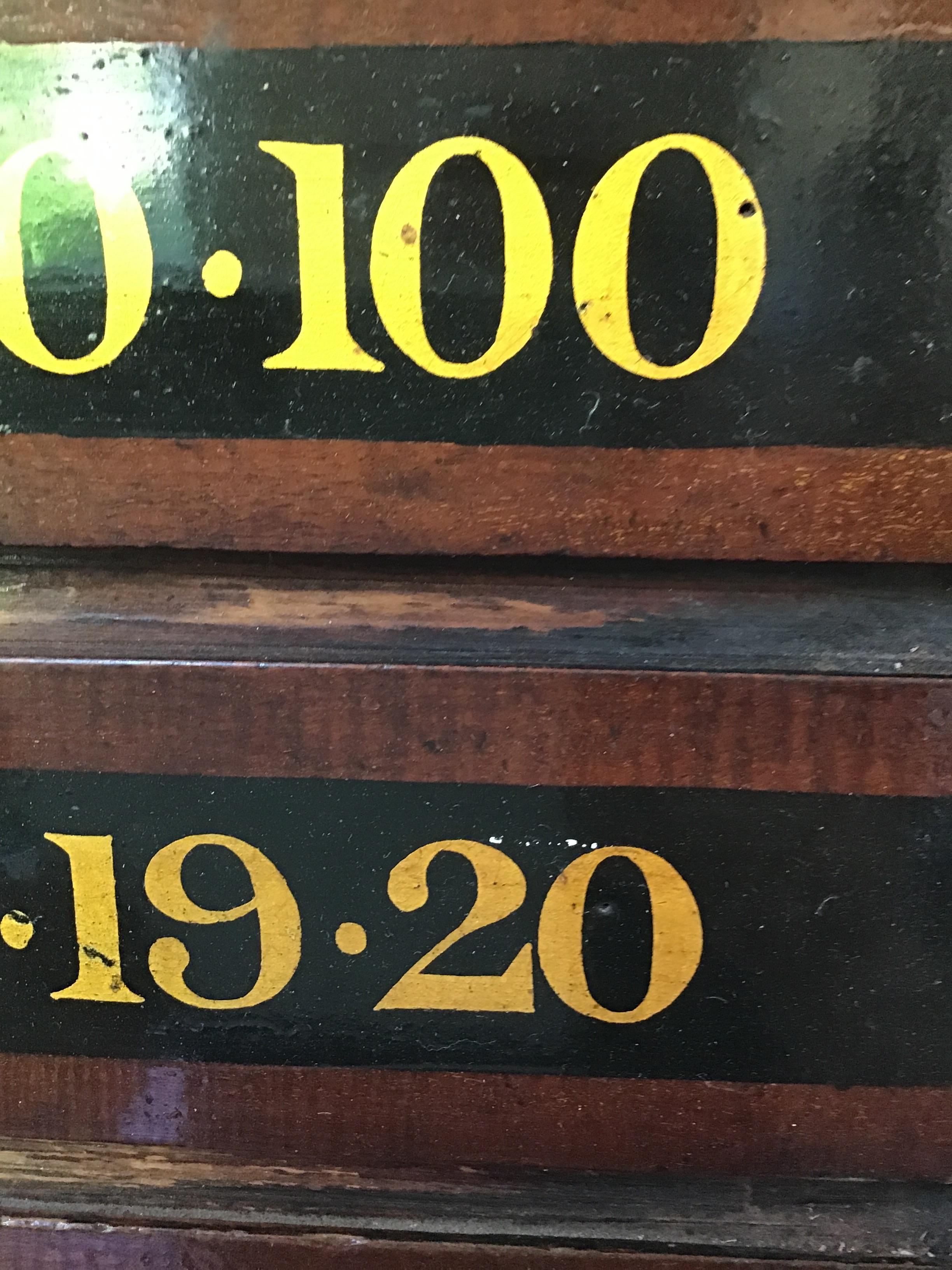 antique church attendance board