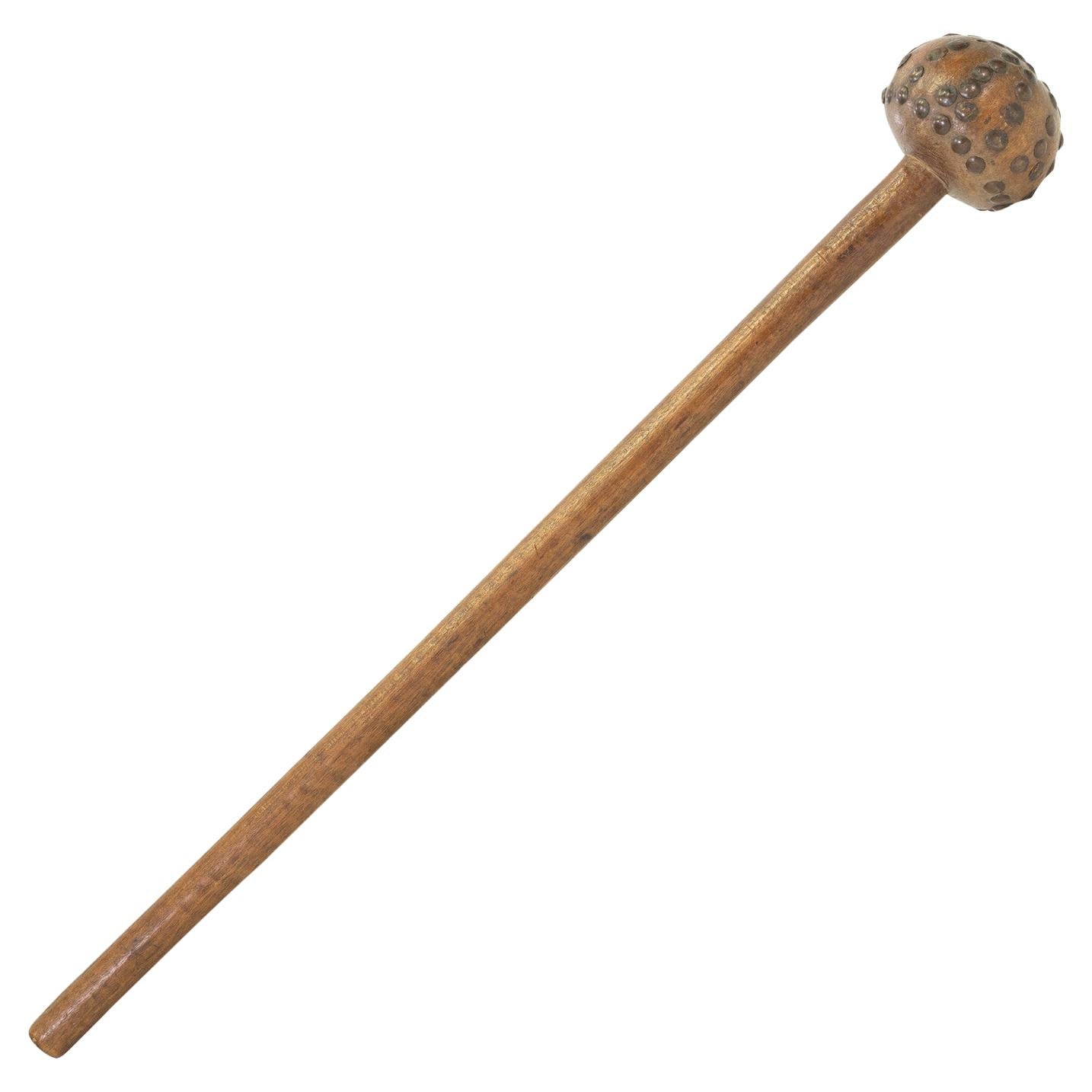 1870s Southern Plains Tacked Ball Headed Club