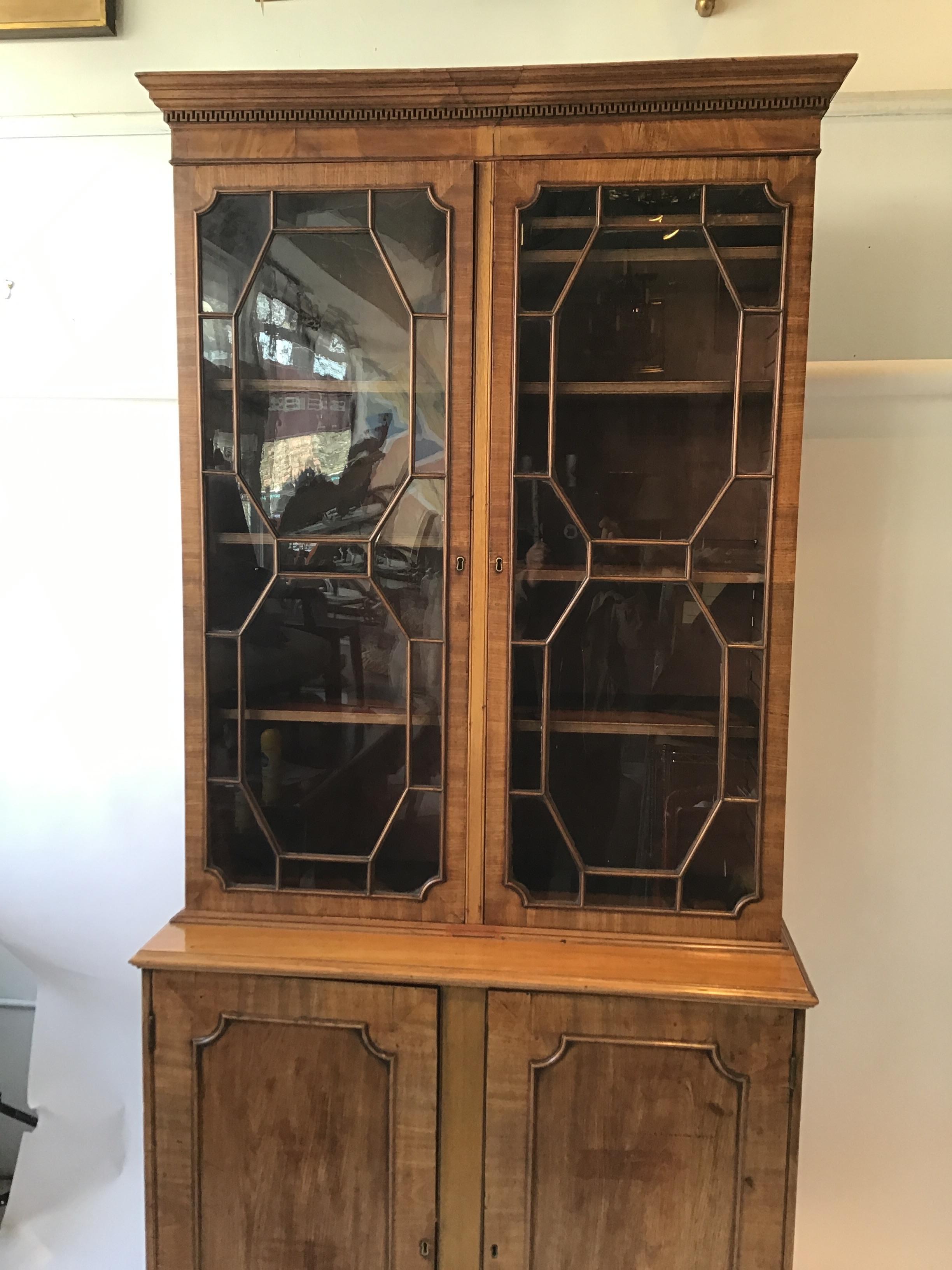 Late 19th Century 1870s Tall English Regency Cabinet