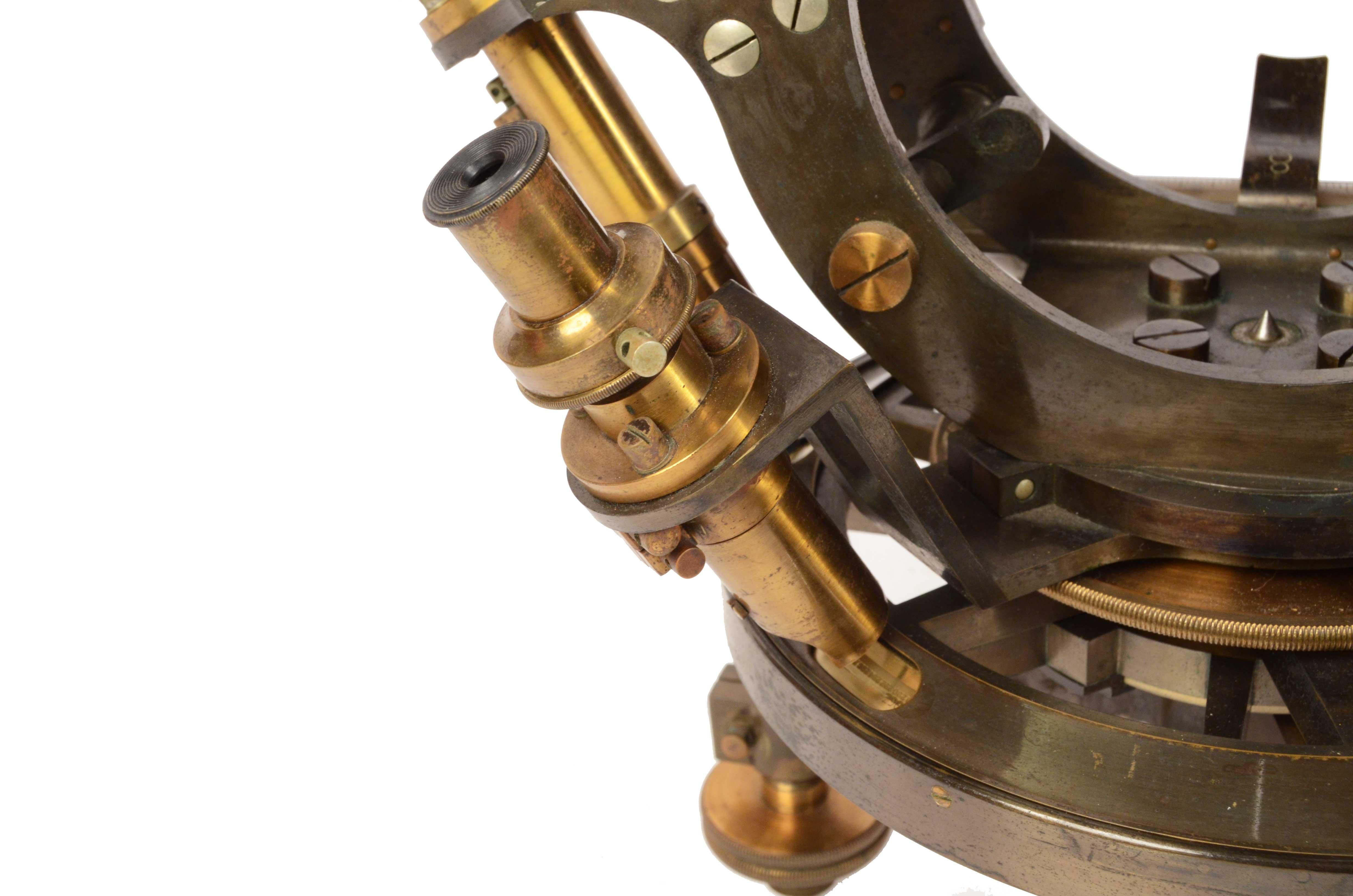 1870s Theodolite Troughton & Simms Antique Scientific Instrument of Measurement 9