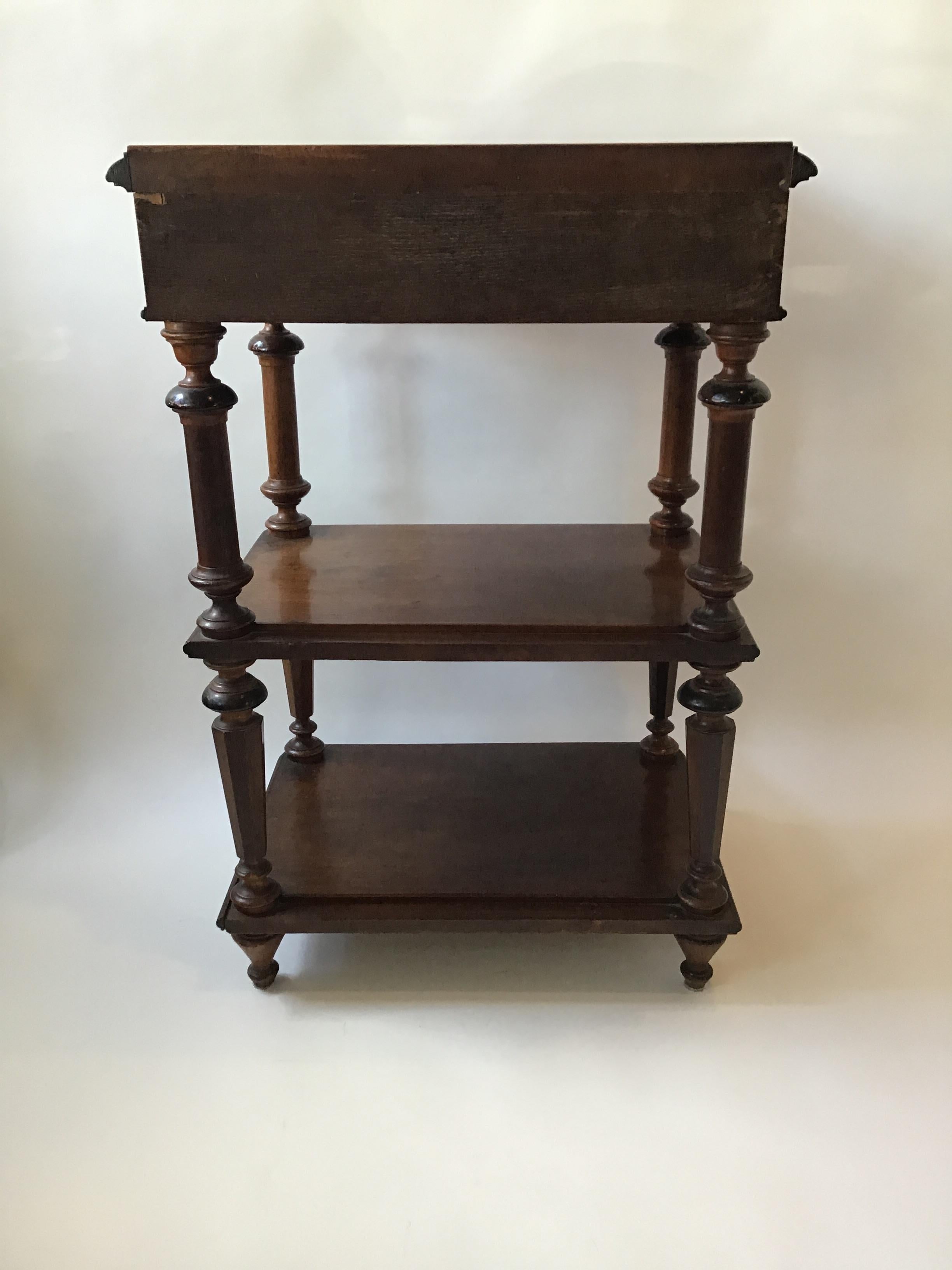 Late 19th Century 1870s Three-Tier Tall Table