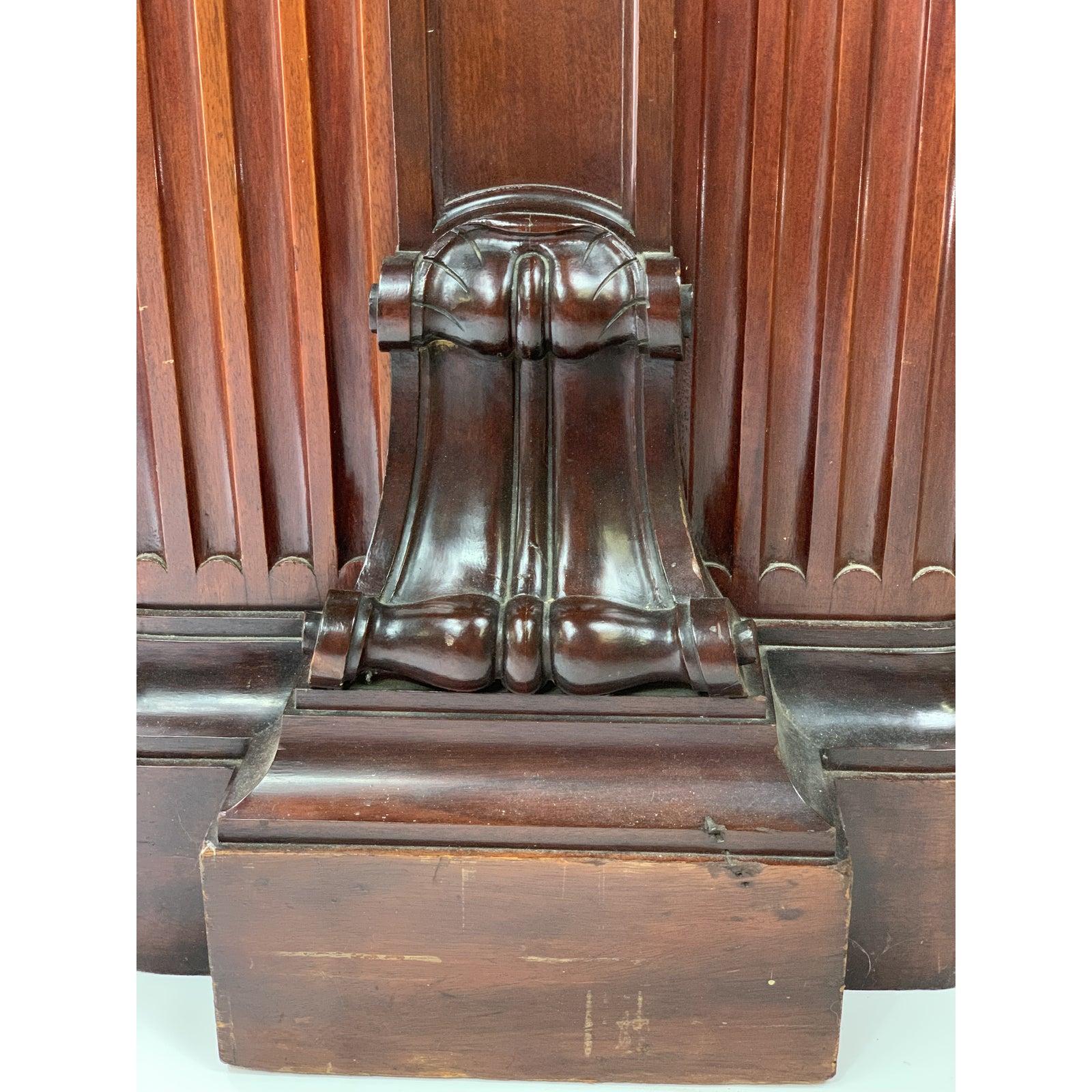 1870s Victorian Carved Mahogany Pedestal 1