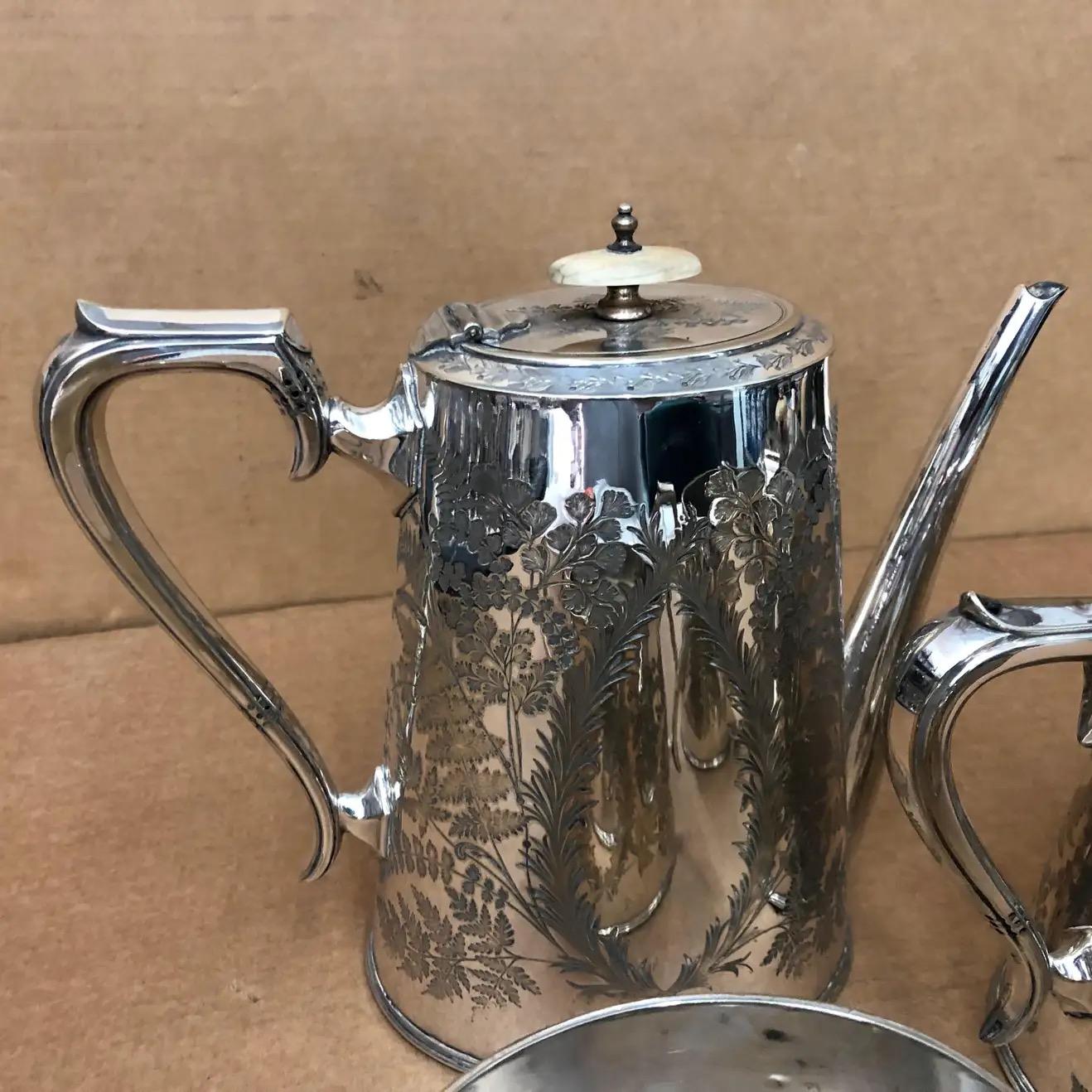 sterling silver tea set markings