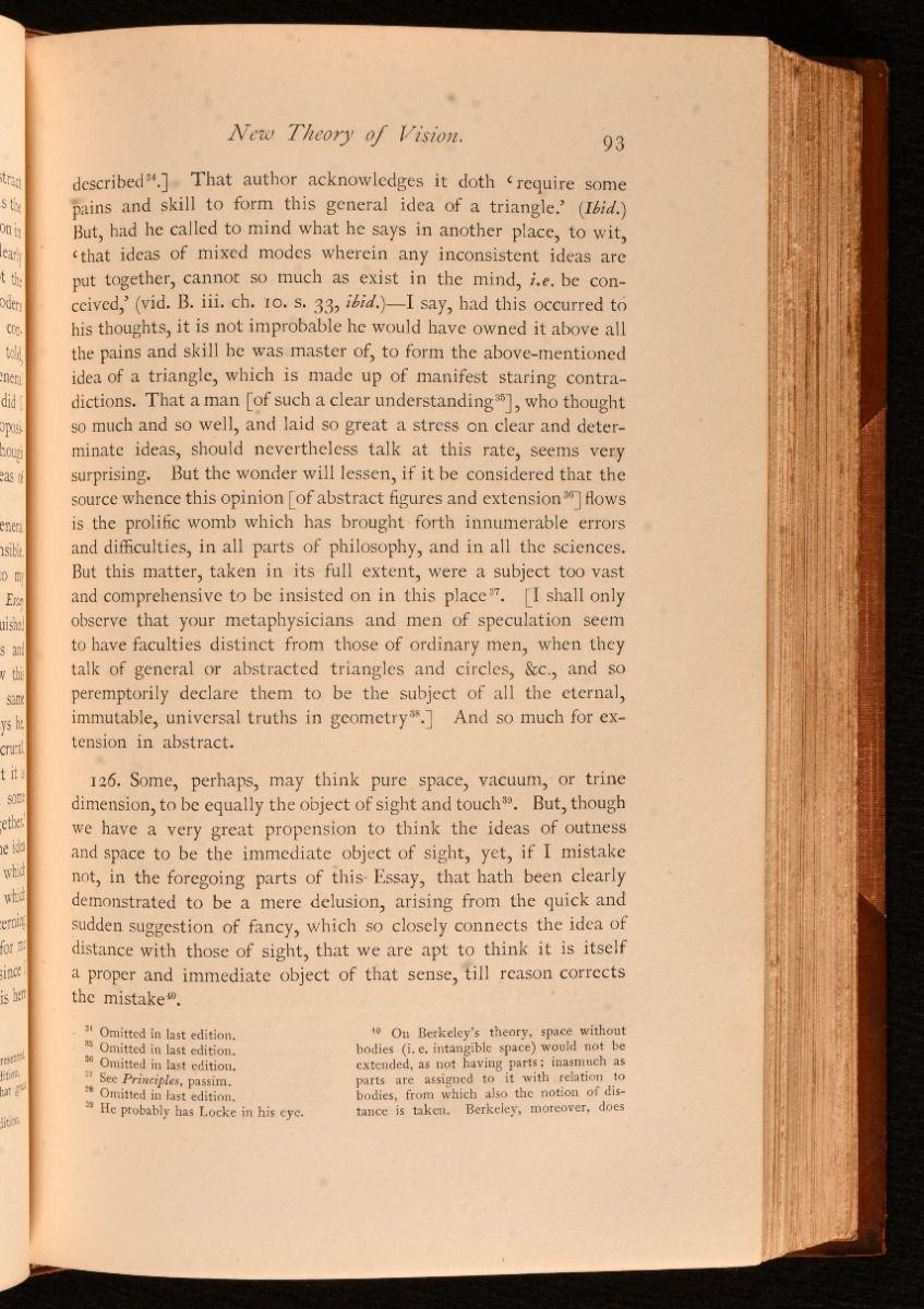 Fin du XIXe siècle 1871 The Works of George Berkeley (Les œuvres de George Berkeley) en vente