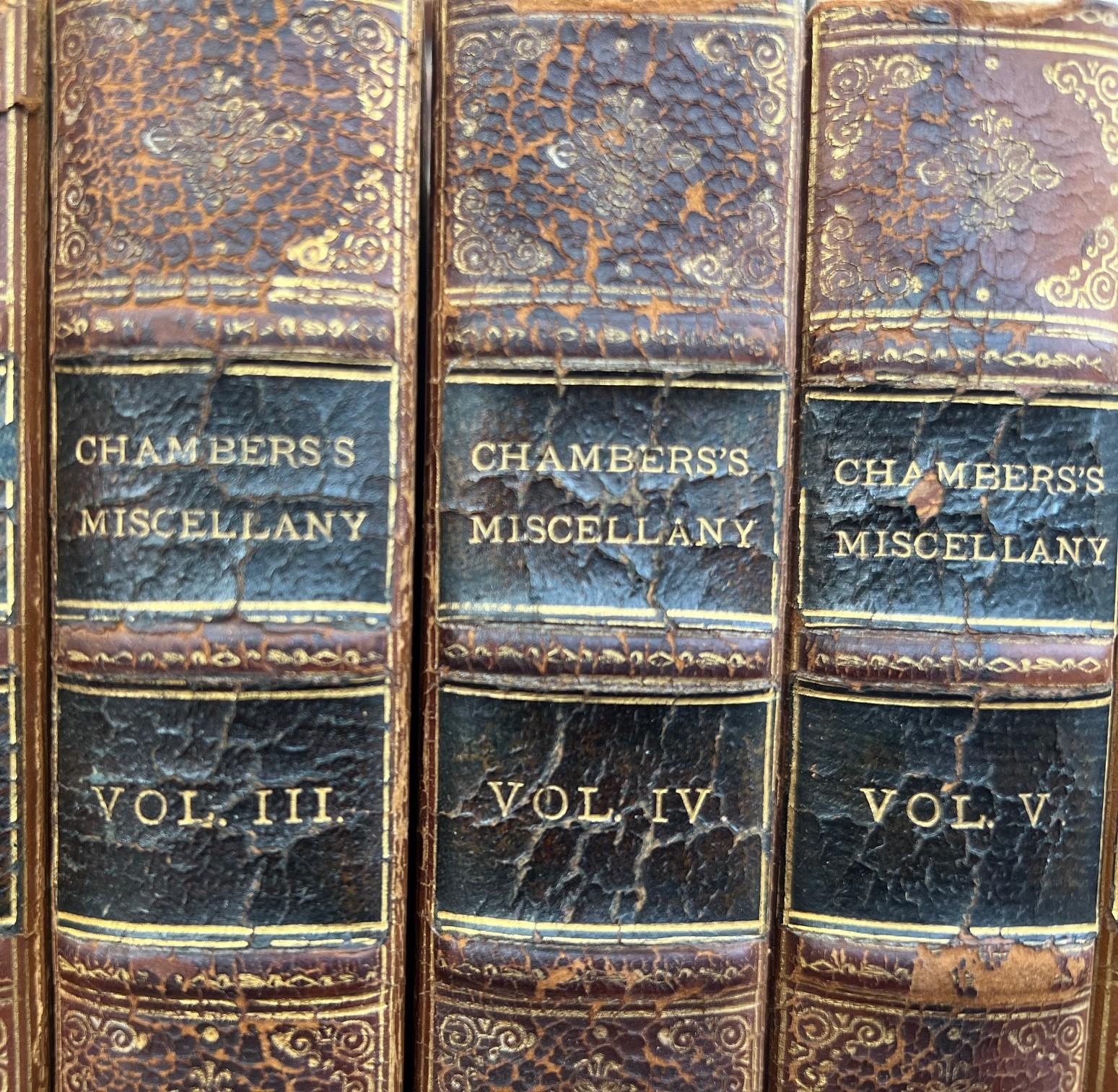 Scottish 1872 Chambers's Miscellany of Instructive and Entertaining Tracts - 8 Volumes For Sale