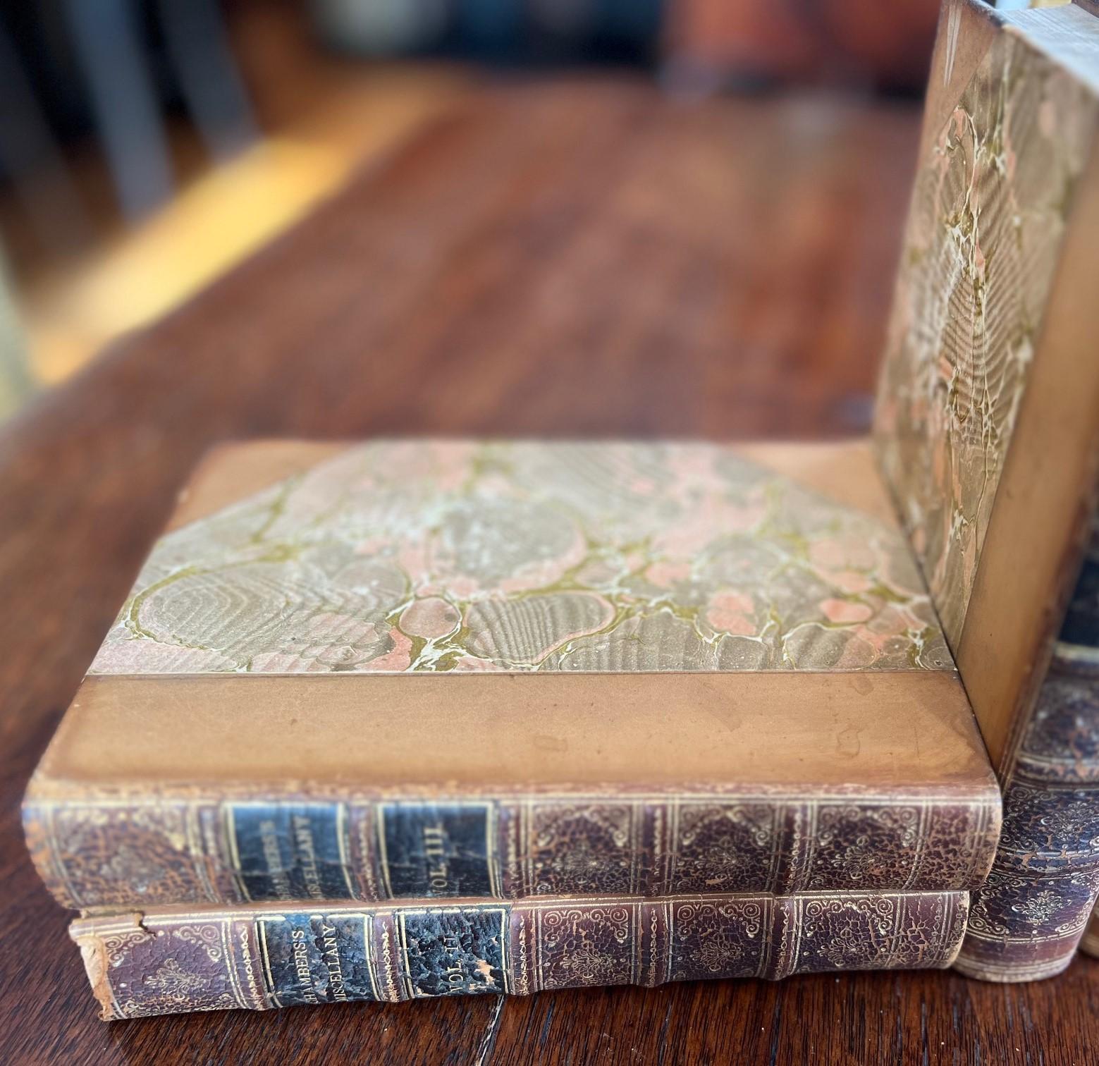 1872 Chambers's Miscellany of Instructive and Entertaining Tracts - 8 Volumes In Fair Condition For Sale In Morristown, NJ