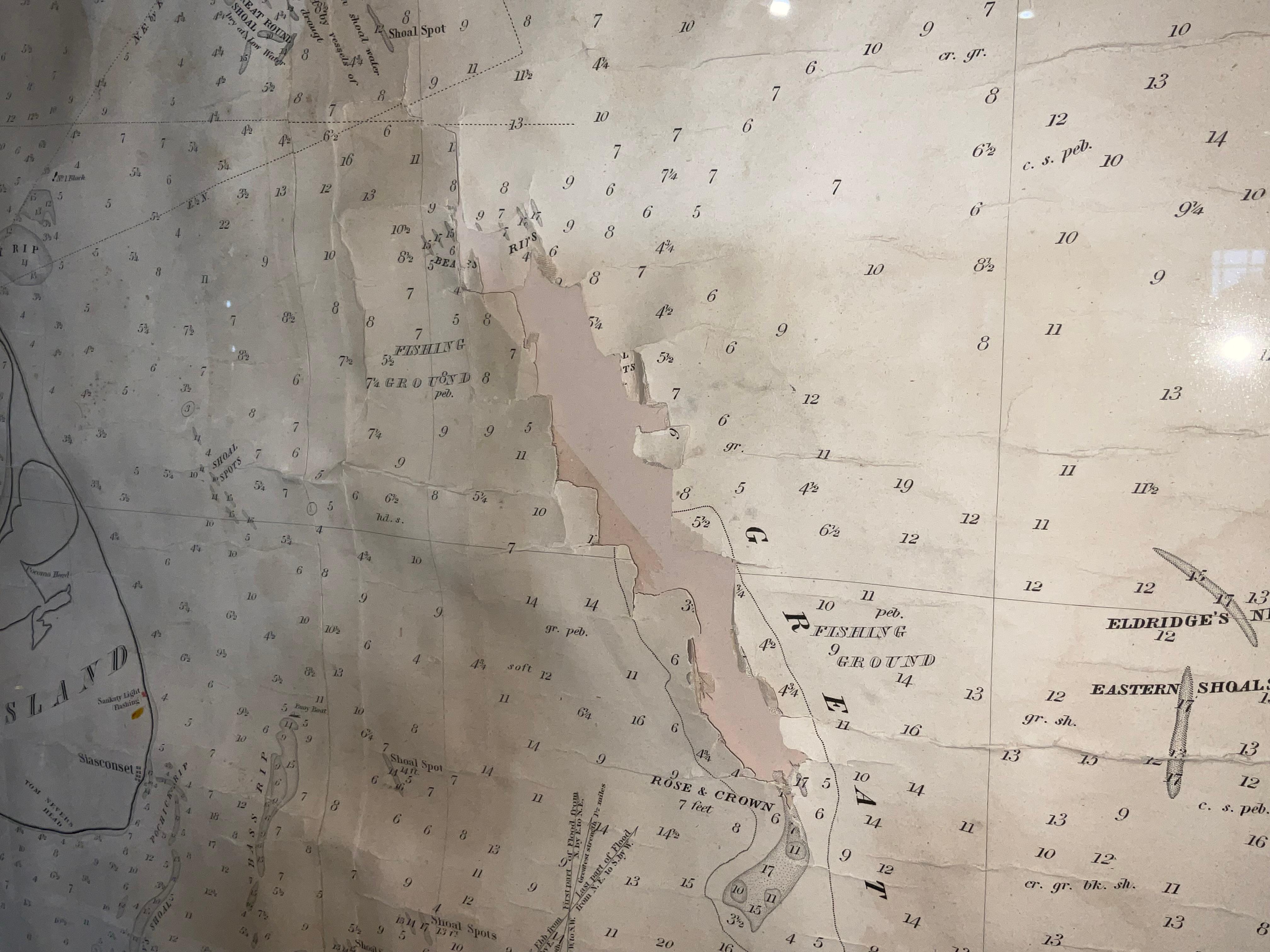 1873 Martha's Vineyard and Nantucket Chart For Sale 2