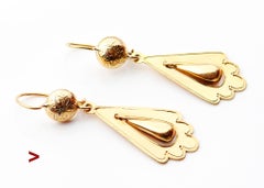 1873 Orecchini nordici in oro massiccio 18K /3,4gr