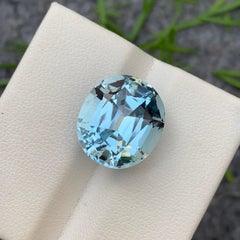 Gema facetada de 18,75 quilates de topacio azul claro talla cojín de mina de Brasil