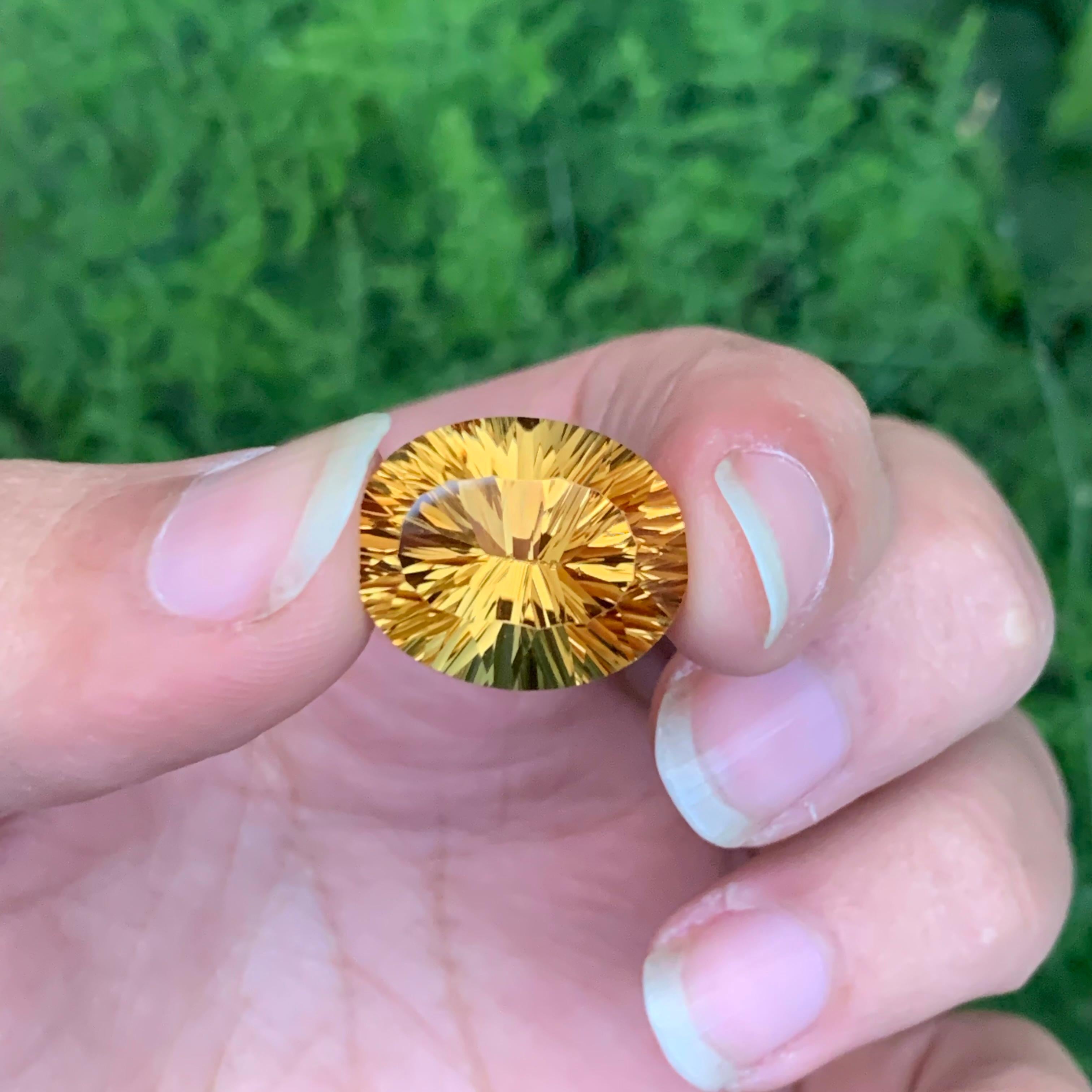 Pierre précieuse naturelle non sertie de 18.75 carats, taille laser en vente 2