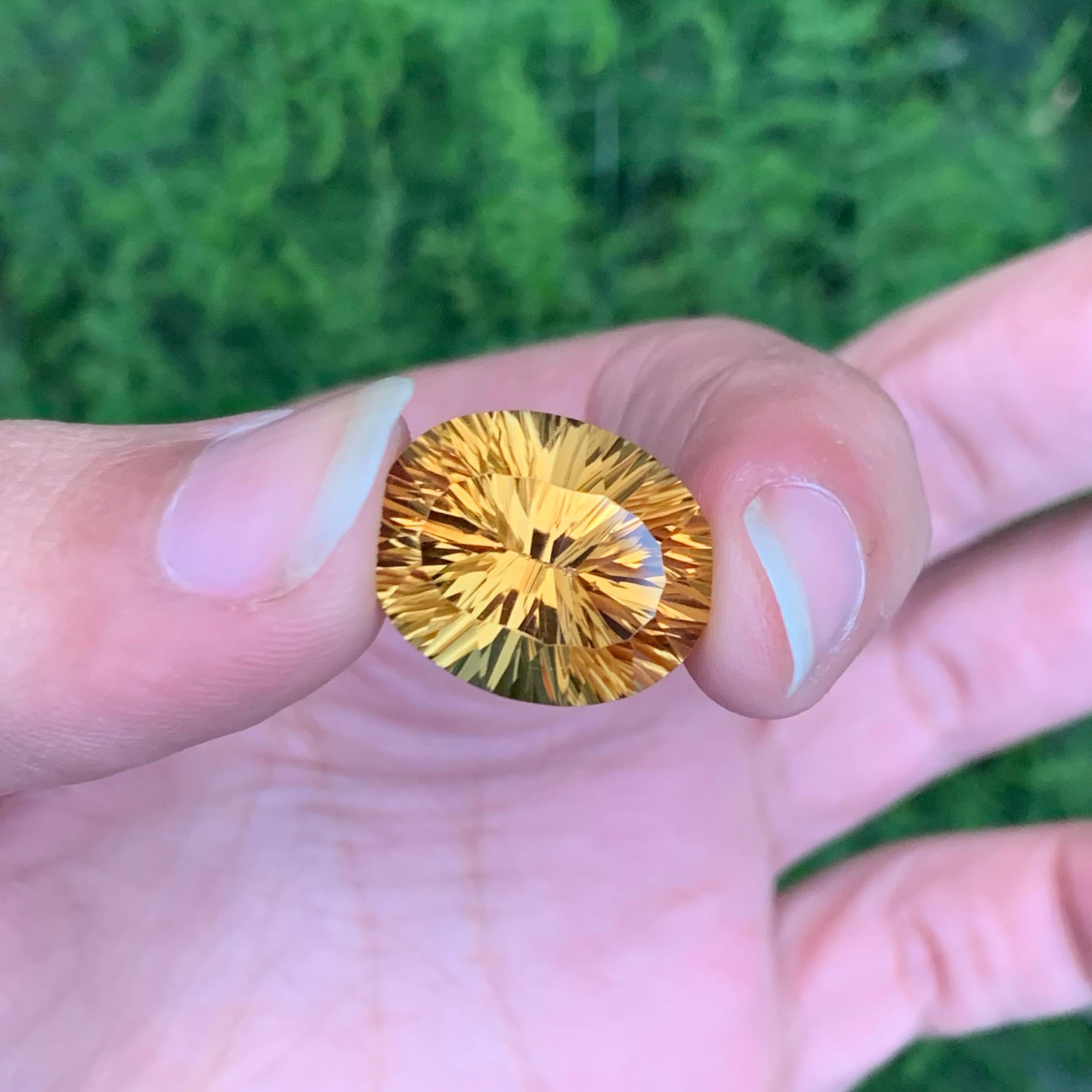 Pierre précieuse naturelle non sertie de 18.75 carats, taille laser en vente 3