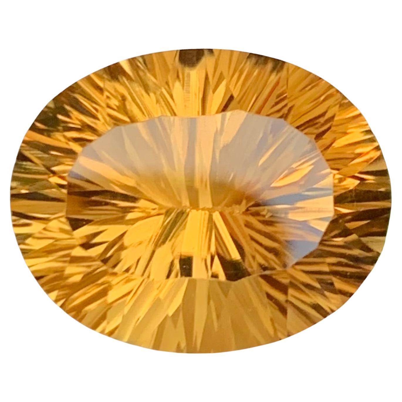 18.75 Carat Natural Loose Citrine Laser Cut Gemstone