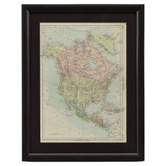 Carte de 1875 « Amérique du Nord » de J. Bartholomew