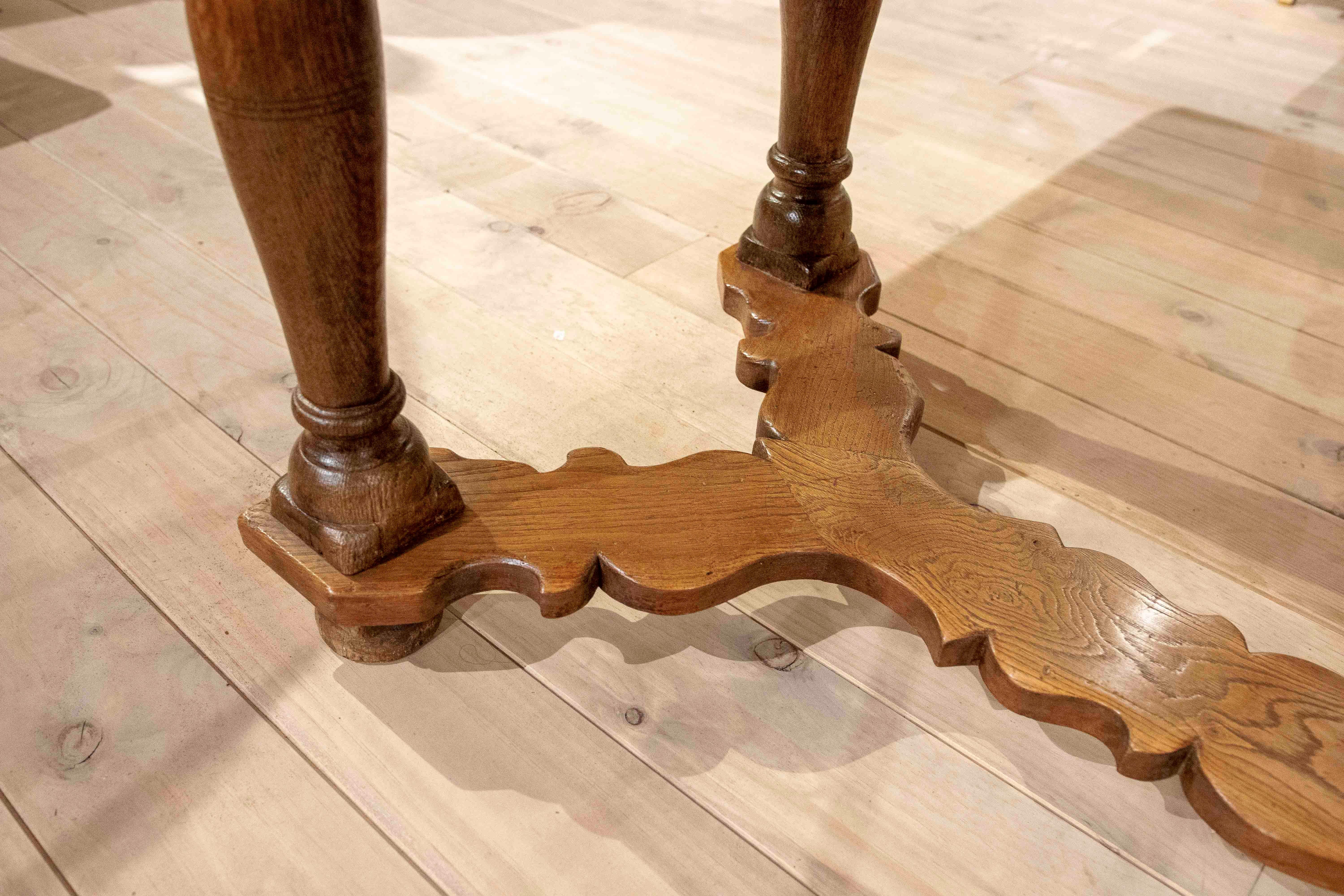 1875s Handcrafted Solid Wood Dining Table with Classic Design 5