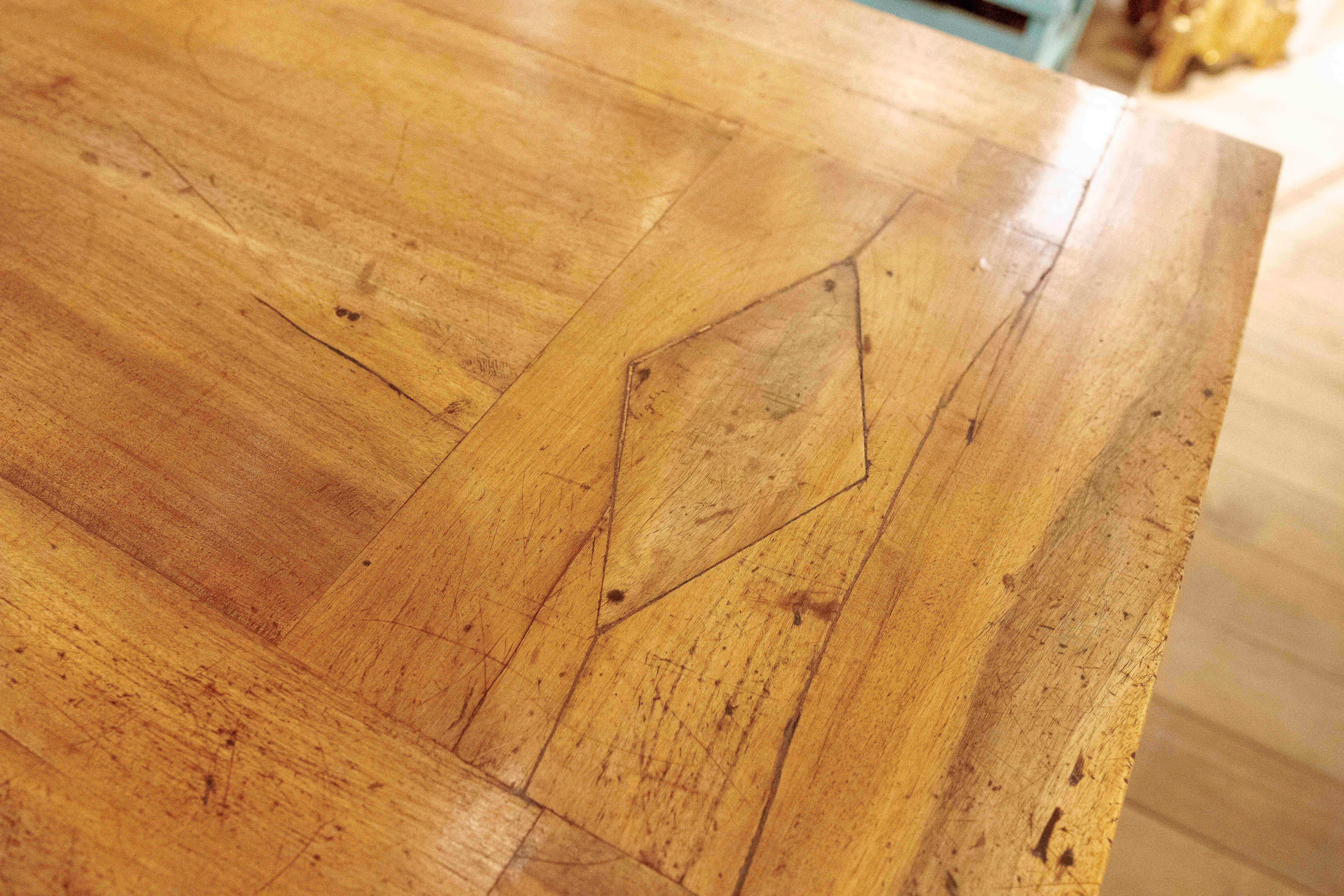 1875s Handcrafted Solid Wood Dining Table with Classic Design 2
