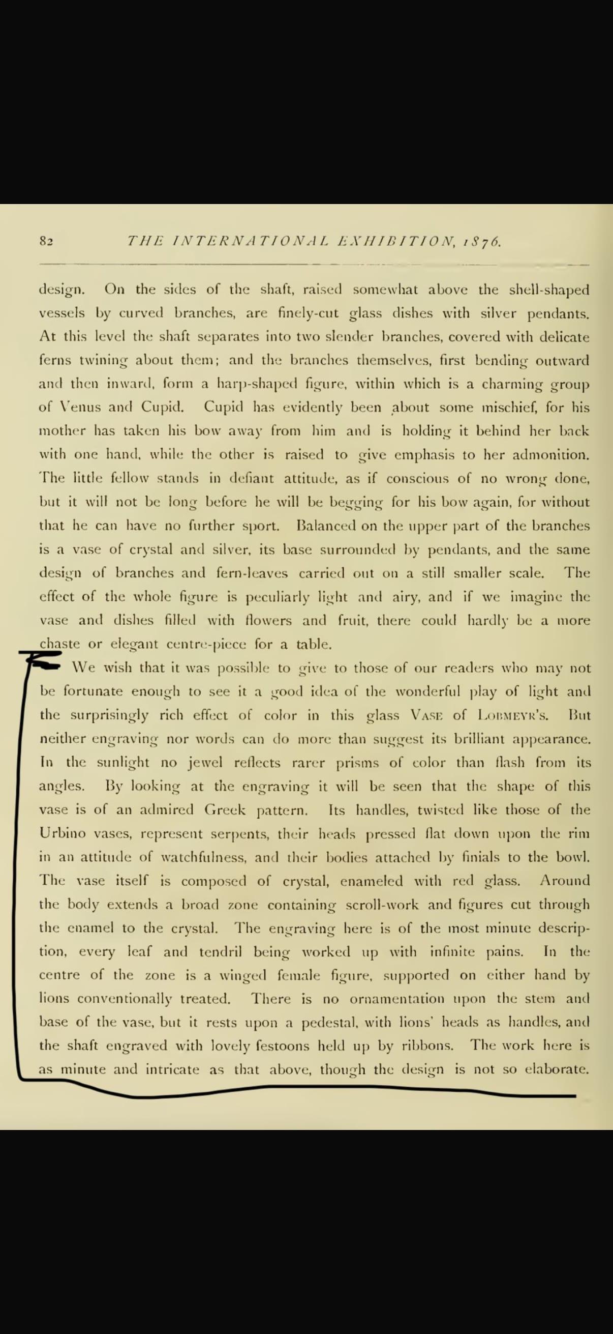 Esposizione del Centenario del 1876, centrotavola in vetro rubino con montatura in J & L. Lobmeyr in vendita 12