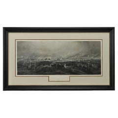 1876 "Gettysburg". La poussée de l'assaut de Longstreet. Gravure