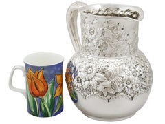 1877 Antique American Sterling Silver Water Pitcher Jug by Tiffany & Co.