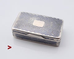 1877 Antique Russian Niello Pill Box 84 Silver / 37.5 gr