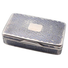 1877 Antique Russian Niello Pill Box 84 Silver / 37.5 gr