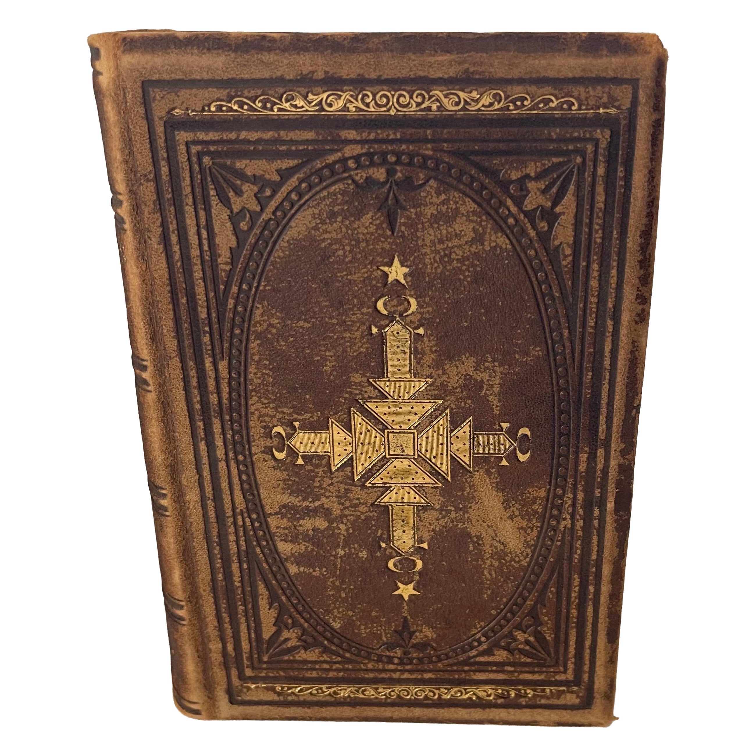 1877 Antiquities of the Orient Unveiled Leather Bound Book