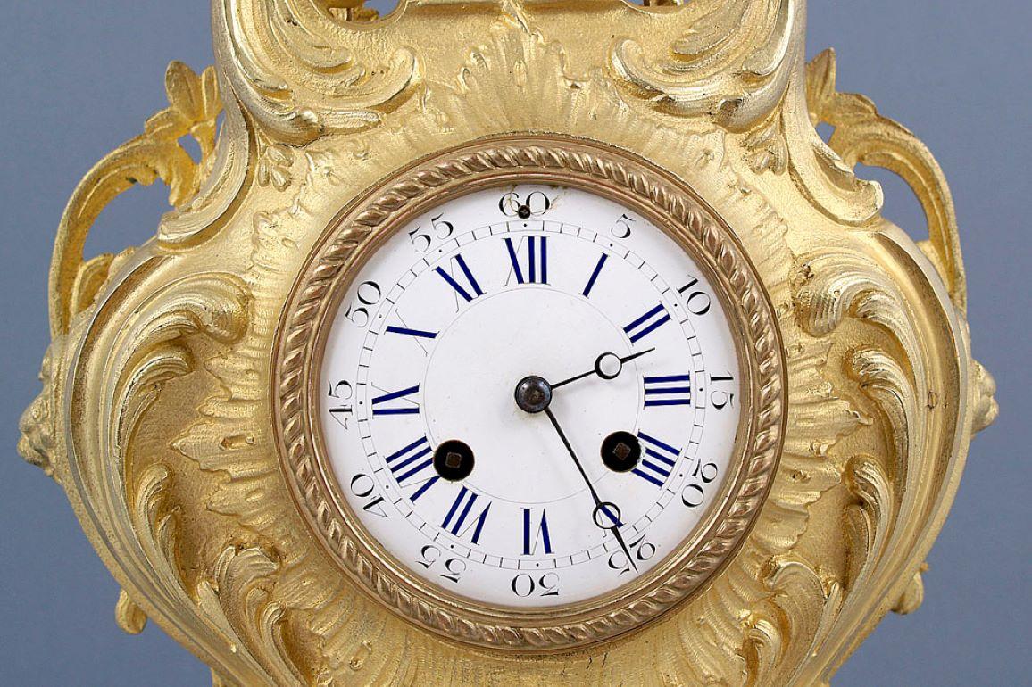 Pendule de cheminée en laiton H&F Paris Movement de 1878 Bon état à Liverpool, GB