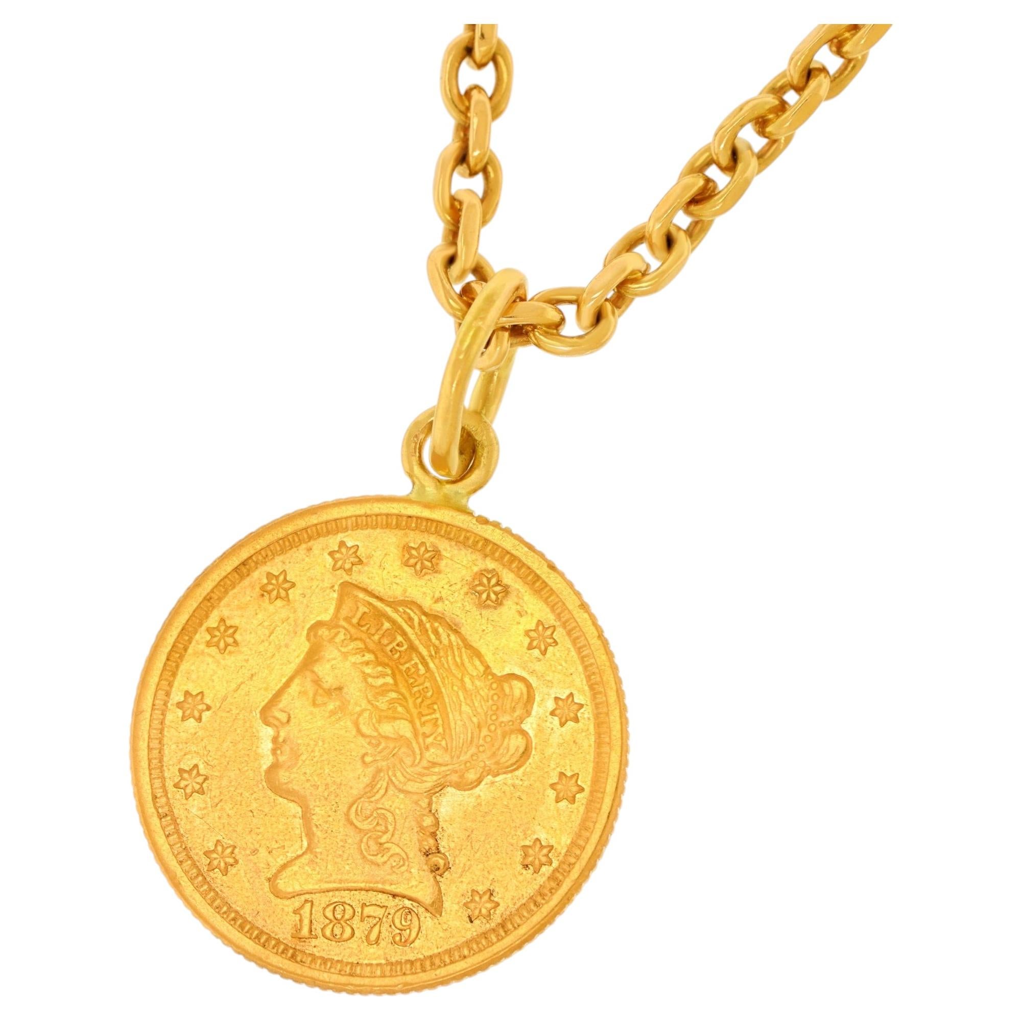 1879 2 1/2 dollar Liberty Gold Piece Talisman
