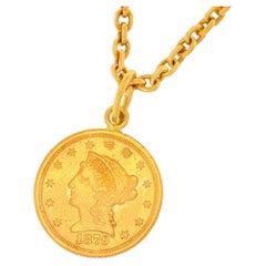 1879 2 1/2 dollar Liberty Gold Piece Talisman