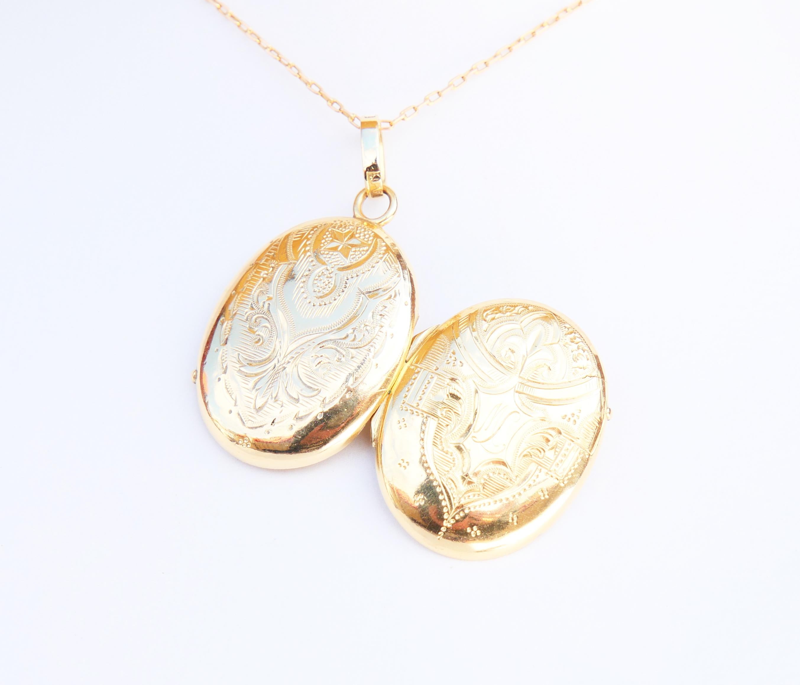 Pendentif nordique de 1879 en or jaune 18 carats massif/ 6 g en vente 1