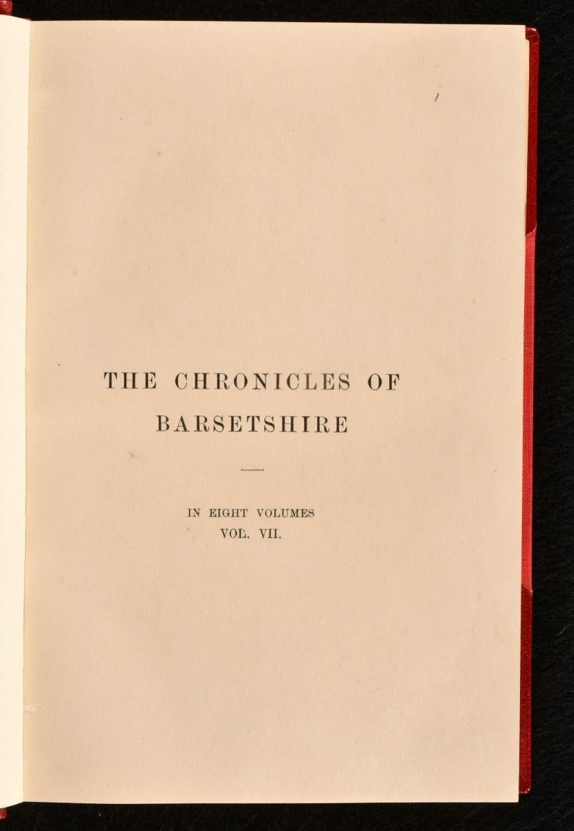 Paper 1879 The Chronicles of Barsetshire For Sale