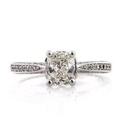 1.87ct Cushion Cut Diamond Engagement Ring