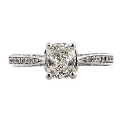 1.87ct Cushion Cut Diamond Engagement Ring