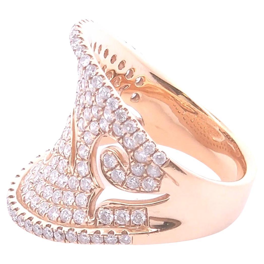 1.87ct Diamond Fashion Ring in 14k Rose Gold