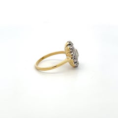 1.87ct Old European & Old Miner Cut Diamond Edwardian Ring 18K/Platinum GIA