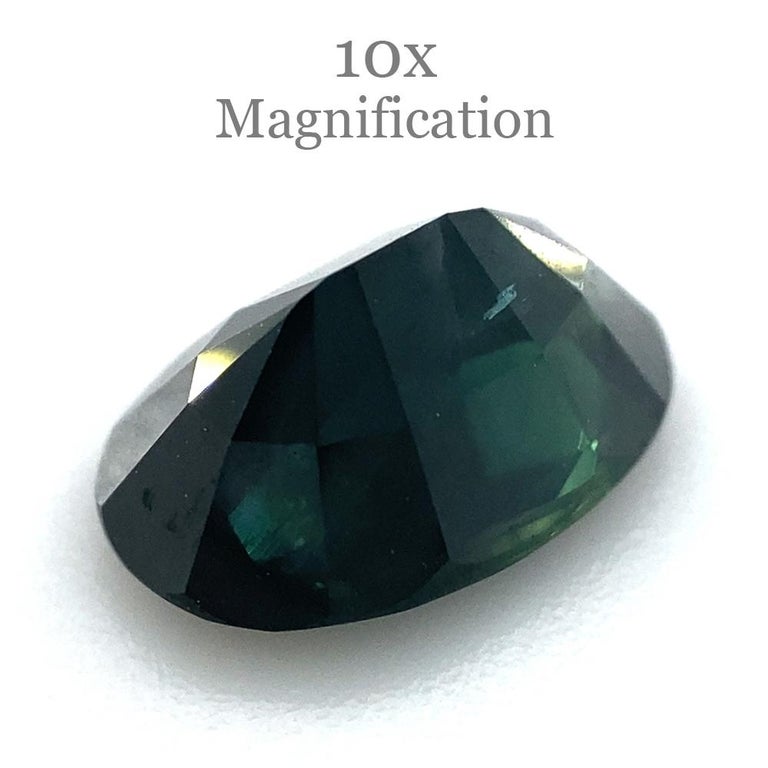 Saphir Bleu-vert Naturel D'Australie – 5.2x4mm – 0.39ct – Traité H