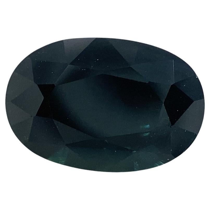 1.87ct Oval Dark Blue Sapphire from Australia For Sale
