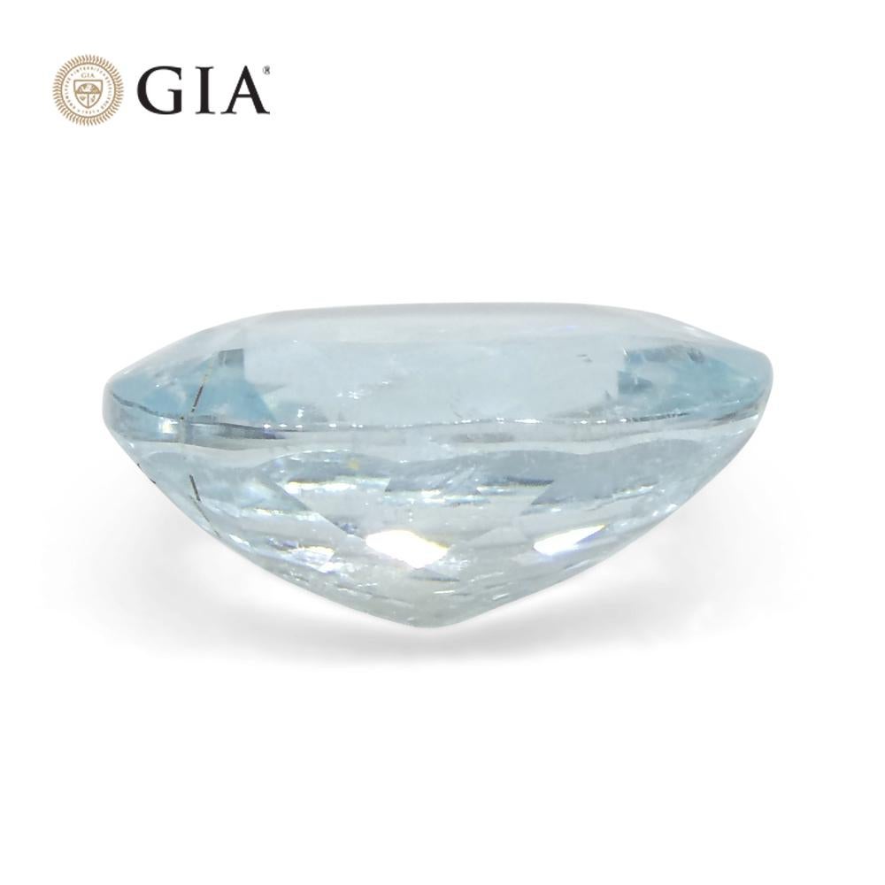 1.87ct Oval Greenish Blue Paraiba Tourmaline GIA Certified Mozambique For Sale 6