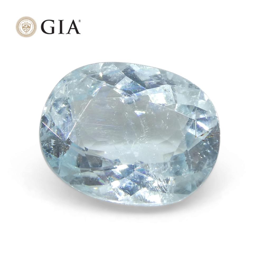 1.87ct Oval Greenish Blue Paraiba Tourmaline GIA Certified Mozambique For Sale 9