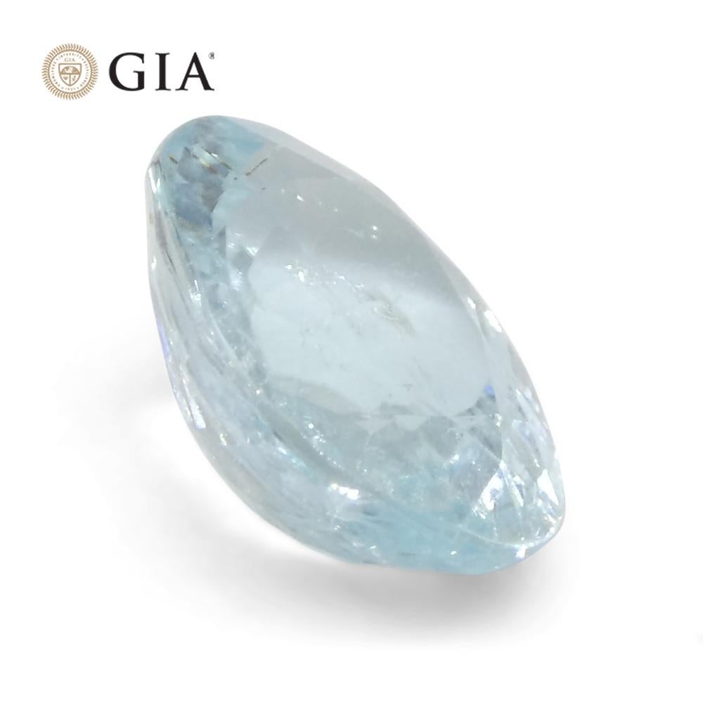 1.87ct Oval Greenish Blue Paraiba Tourmaline GIA Certified Mozambique For Sale 5