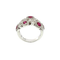 1.87CT Ruby & Diamond Ring set in 18KW