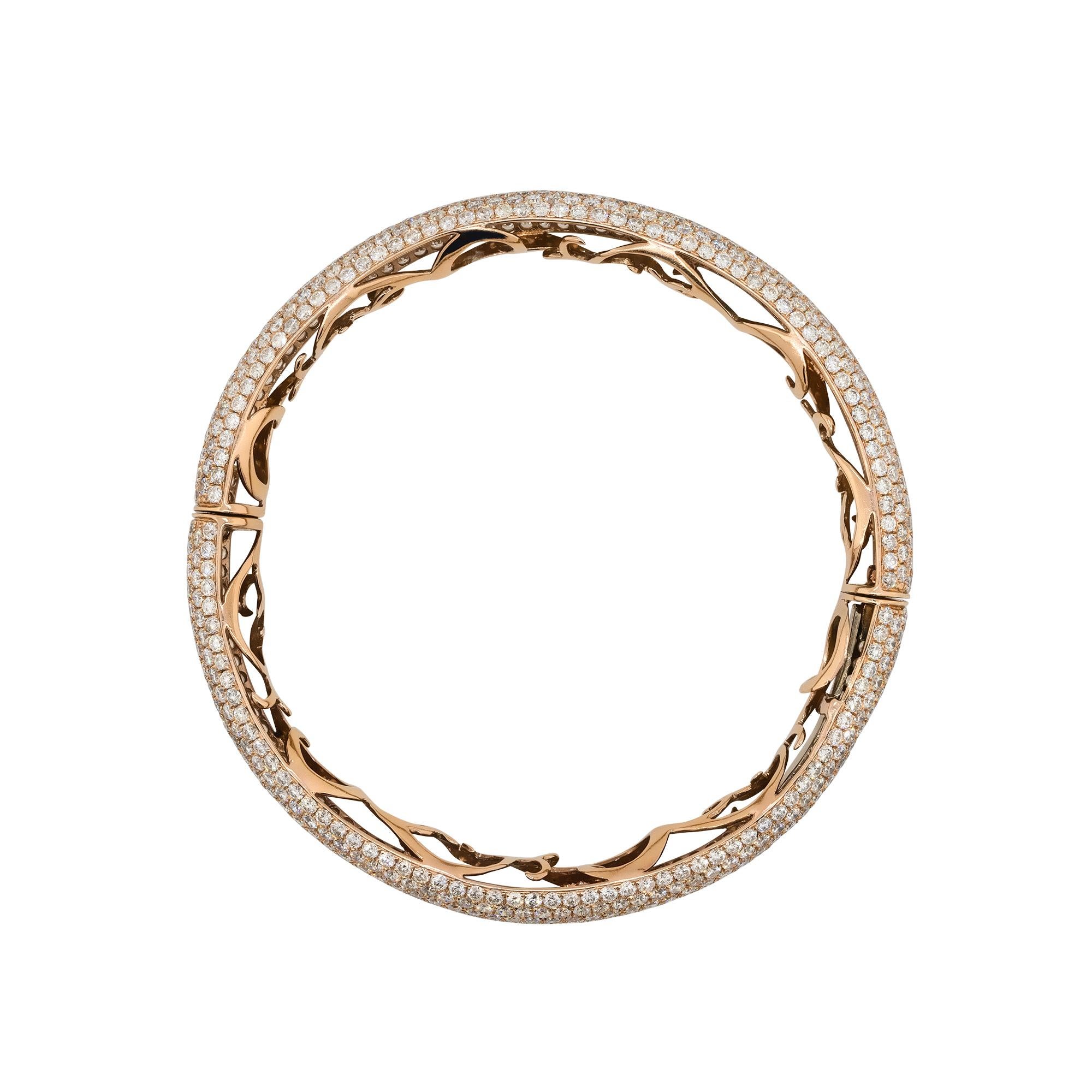 da uomo o donna Bracciale con pavé di diamanti da 18,8 carati 18 carati in stock