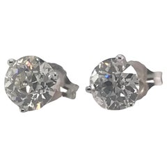 1.88 Karat alt-europäisch geschliffener Diamant-Ohrstecker