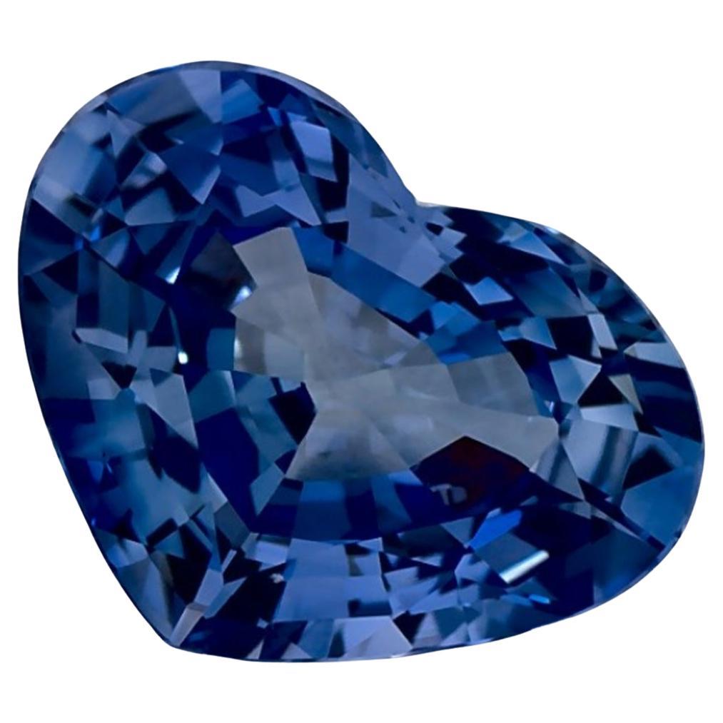 1.88 qt Zafiro Azul Corazón Gema Suelta