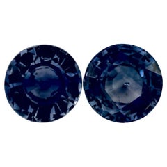 1.88 Ct Blue Sapphire Round Loose Gemstone