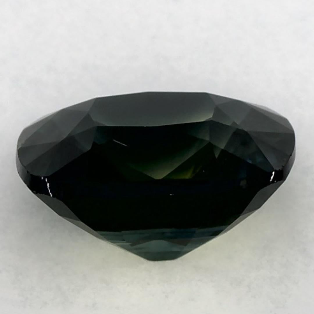 1.88 Ct Green Sapphire Cushion Loose Gemstone In New Condition For Sale In Fort Lee, NJ